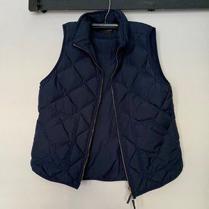 J. Crew Quilted Navy Vest